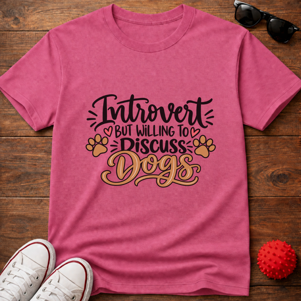 Introvert Discuss Dogs Tee