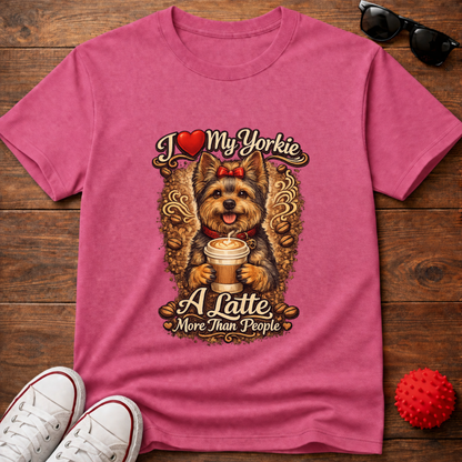 Yorkie A Latte Tee