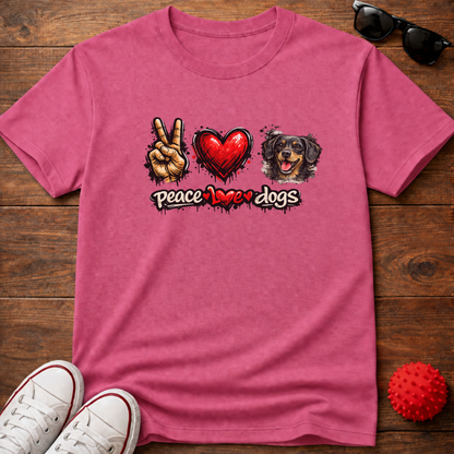Peace Love Doxie Tee