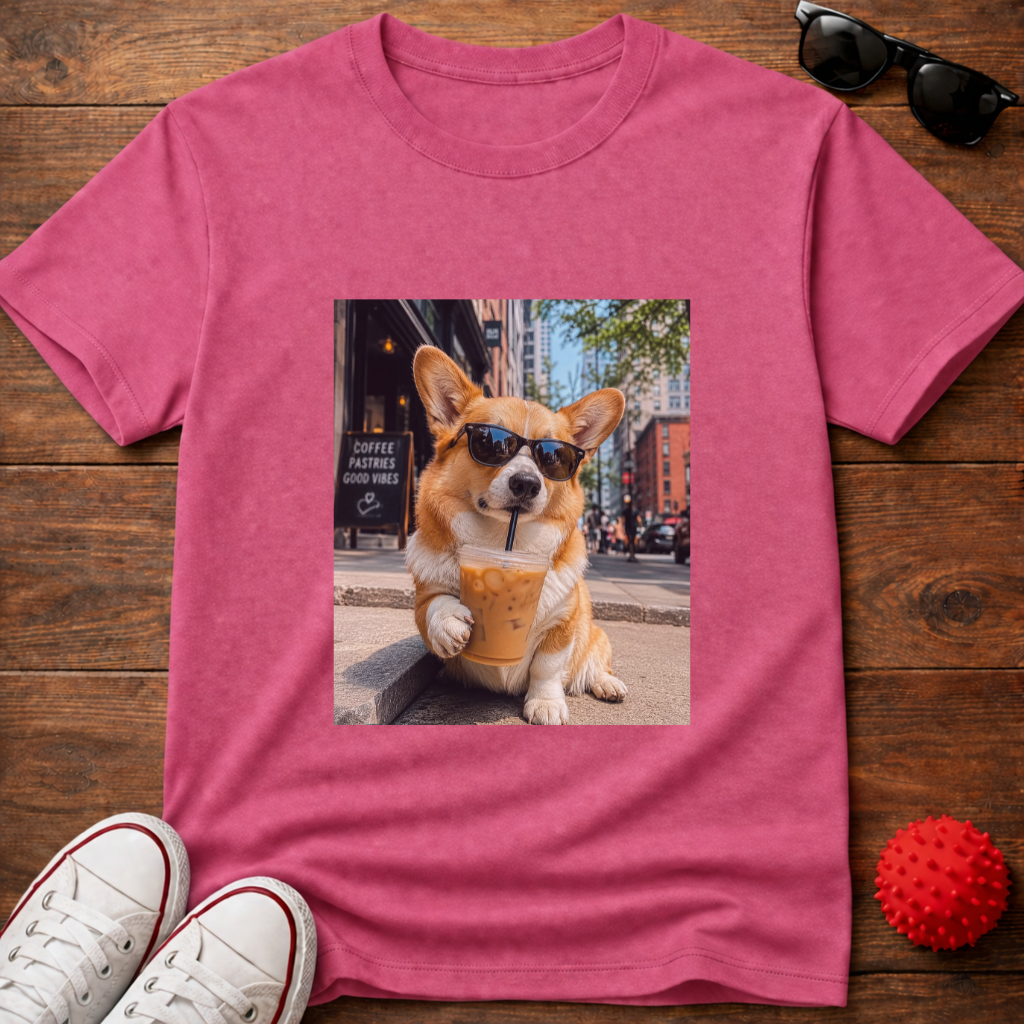 Corgi Coffee Tee