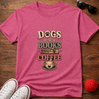 Dogs Books Coffee Tee