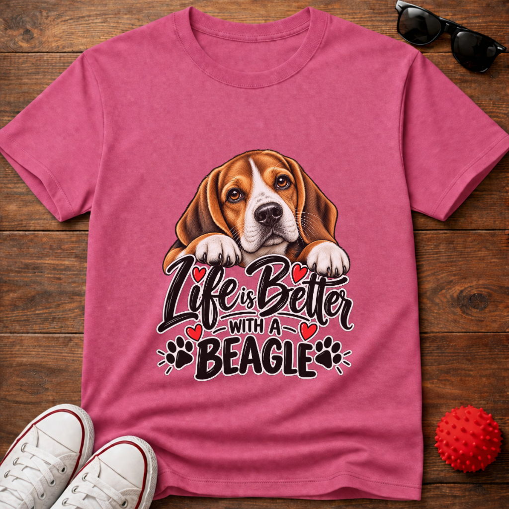 Life's Better Beagle Tee