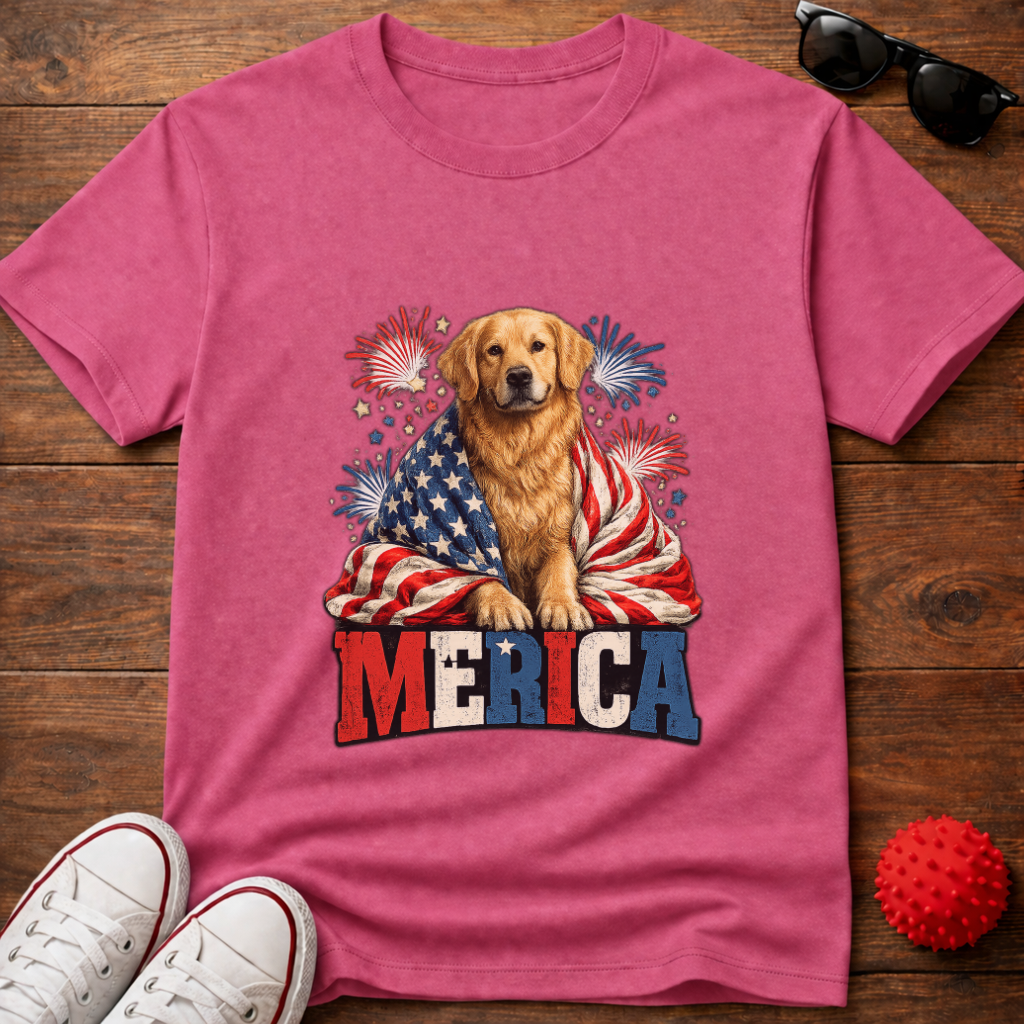 Patriotic Retriever Tee