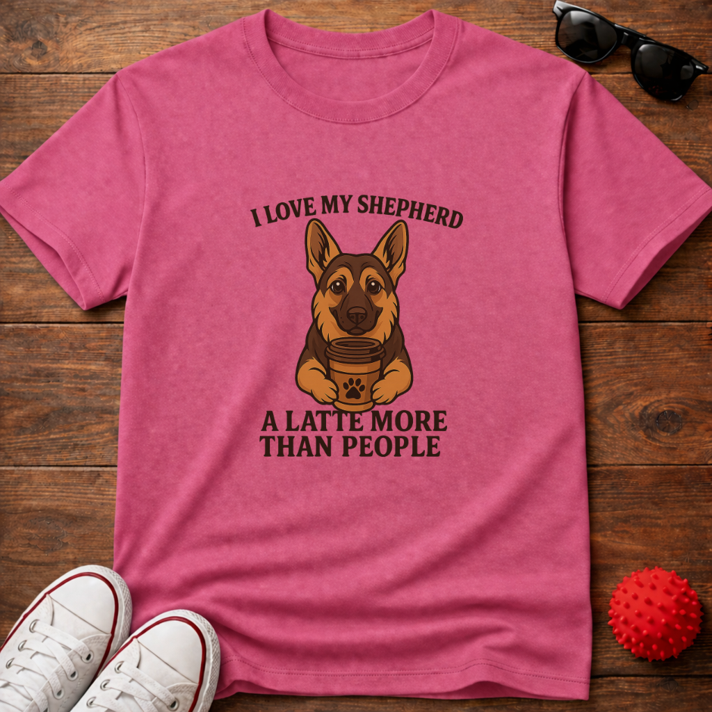 German Shepherd Latte Tee