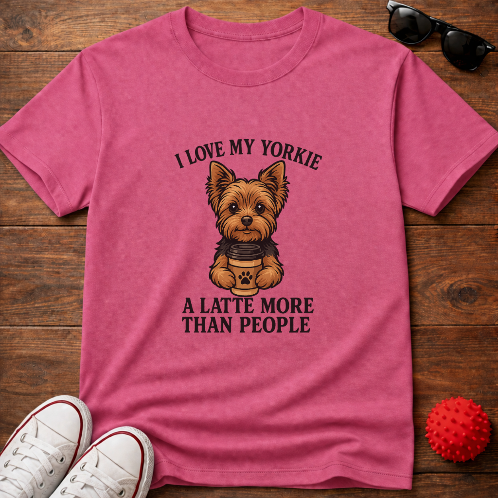 Yorkie Latte Tee