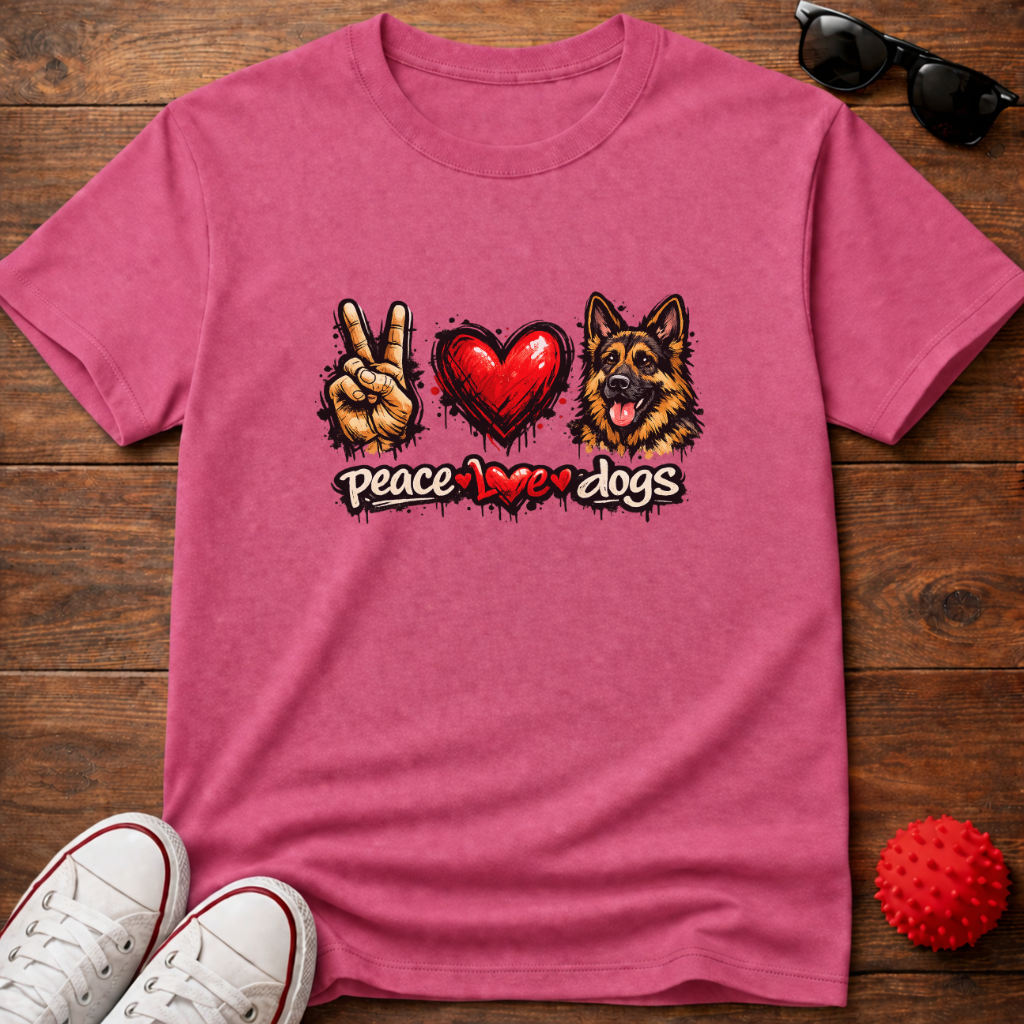 Peace Love GSD Tee