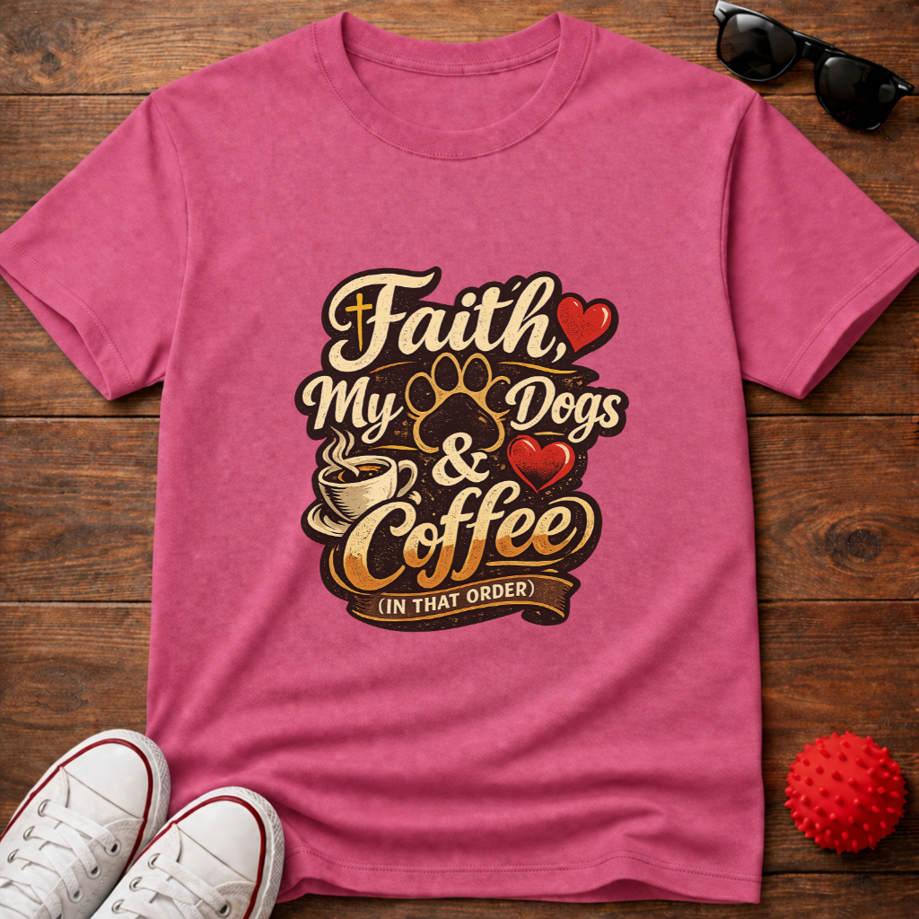 Faith Dogs Coffee Tee