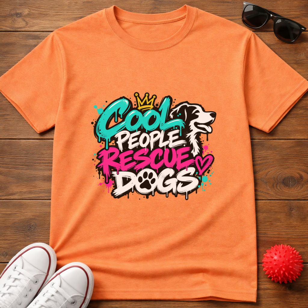 Cool People Rescue Dogs Tee