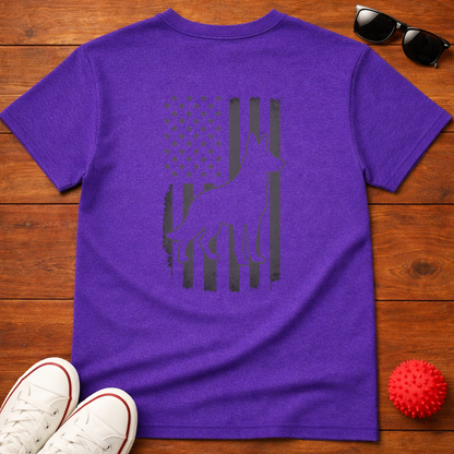 German Shepherd Flag Tee