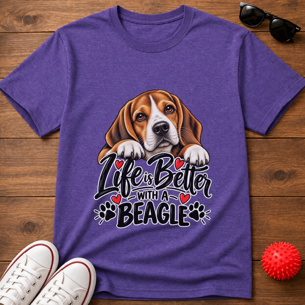 Life's Better Beagle Tee