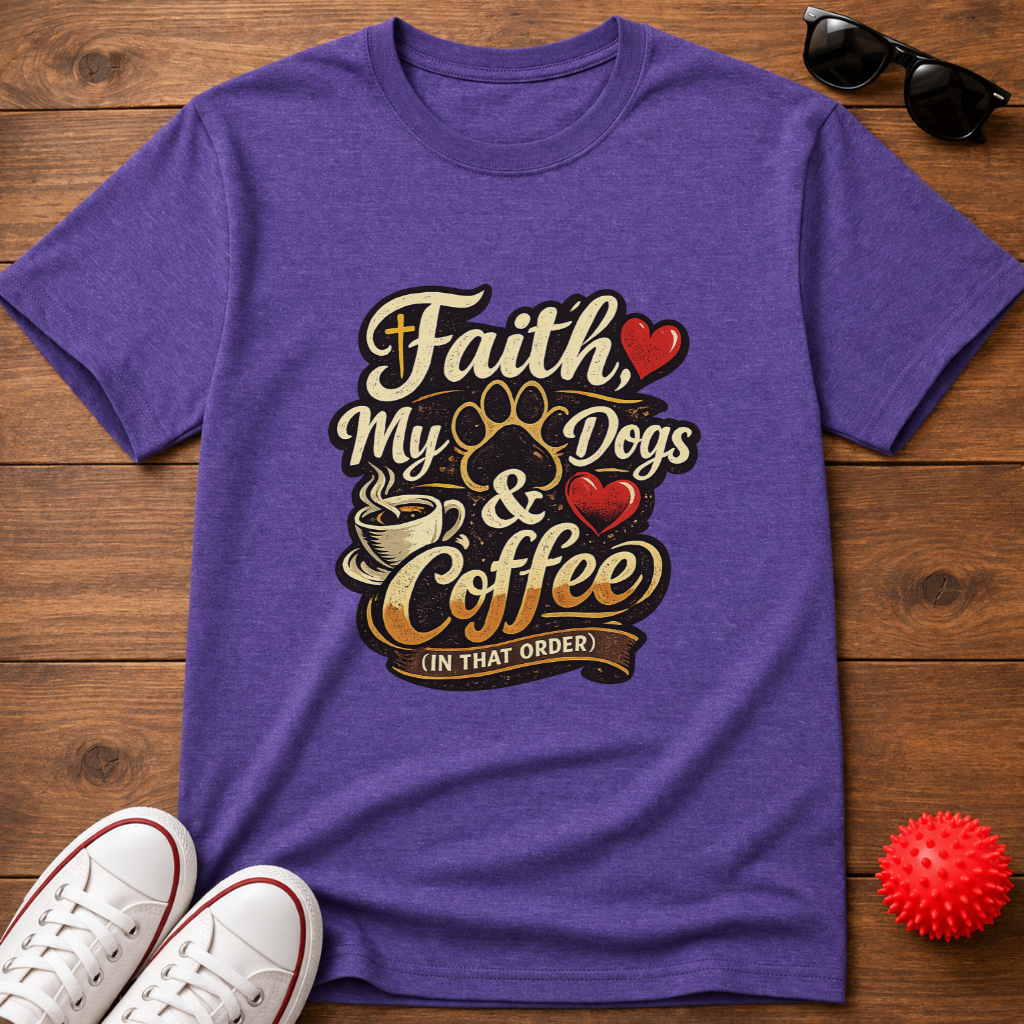 Faith Dogs Coffee Tee