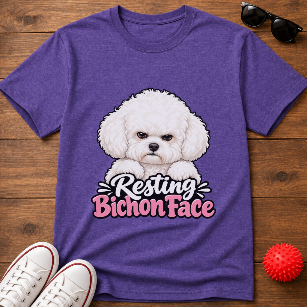 Resting Bichon Face Tee