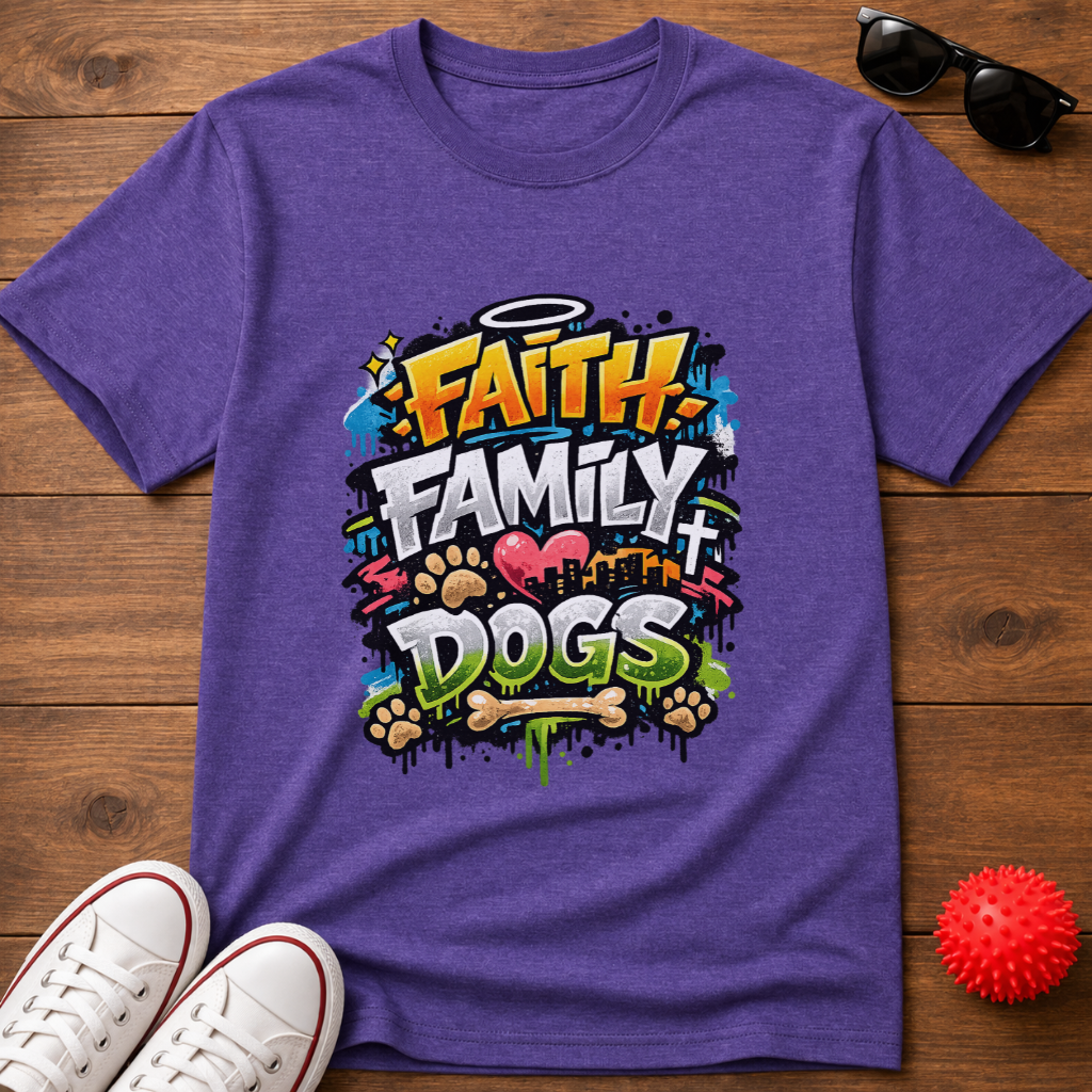 Faith Family Dogs Tee
