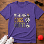 Weekends Dogs Coffee Tee