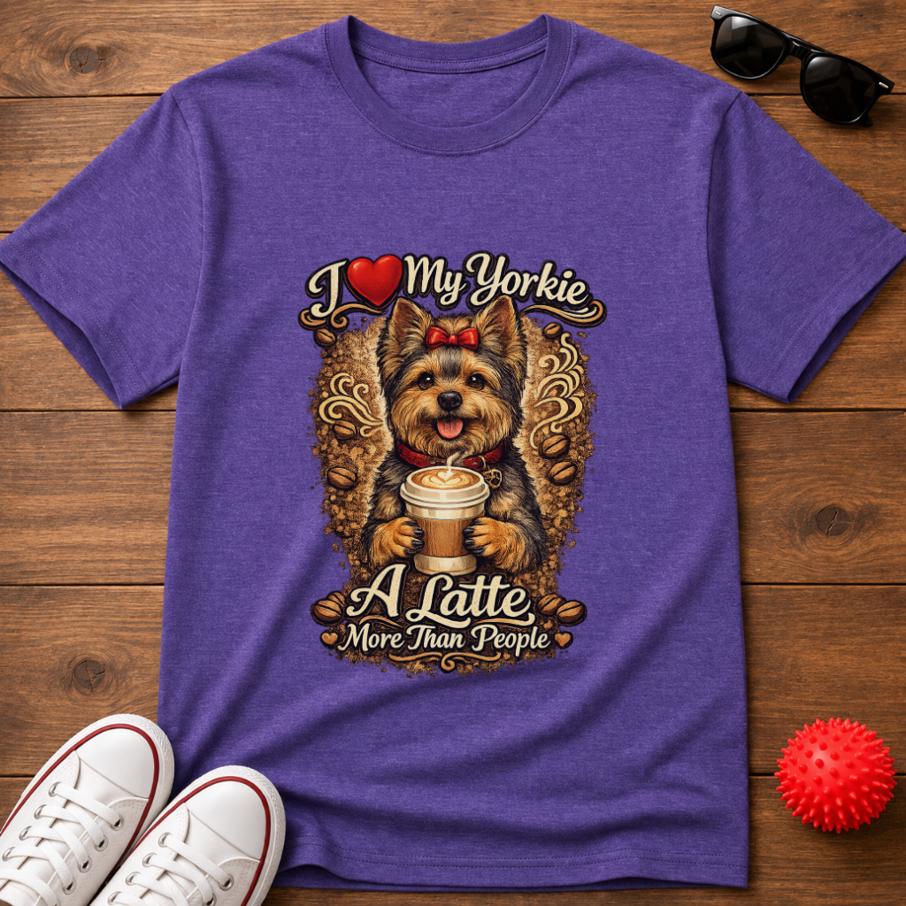 Yorkie A Latte Tee