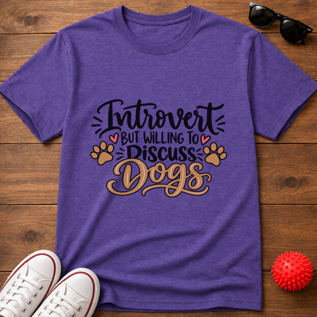 Introvert Discuss Dogs Tee
