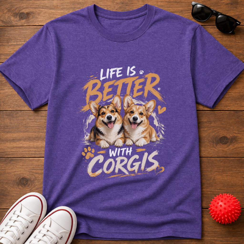Better With Corgis Tee