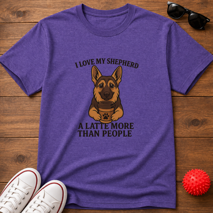 German Shepherd Latte Tee
