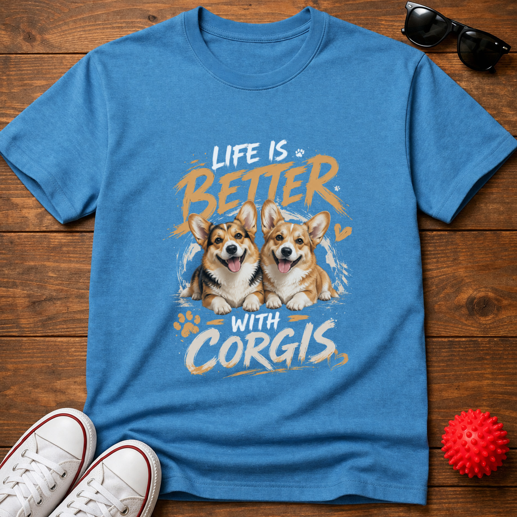 Better With Corgis Tee