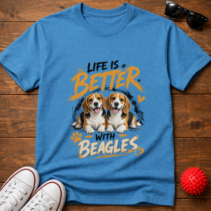 Better With Beagles Tee
