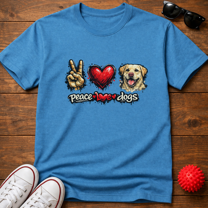 Peace Love Retriever Tee