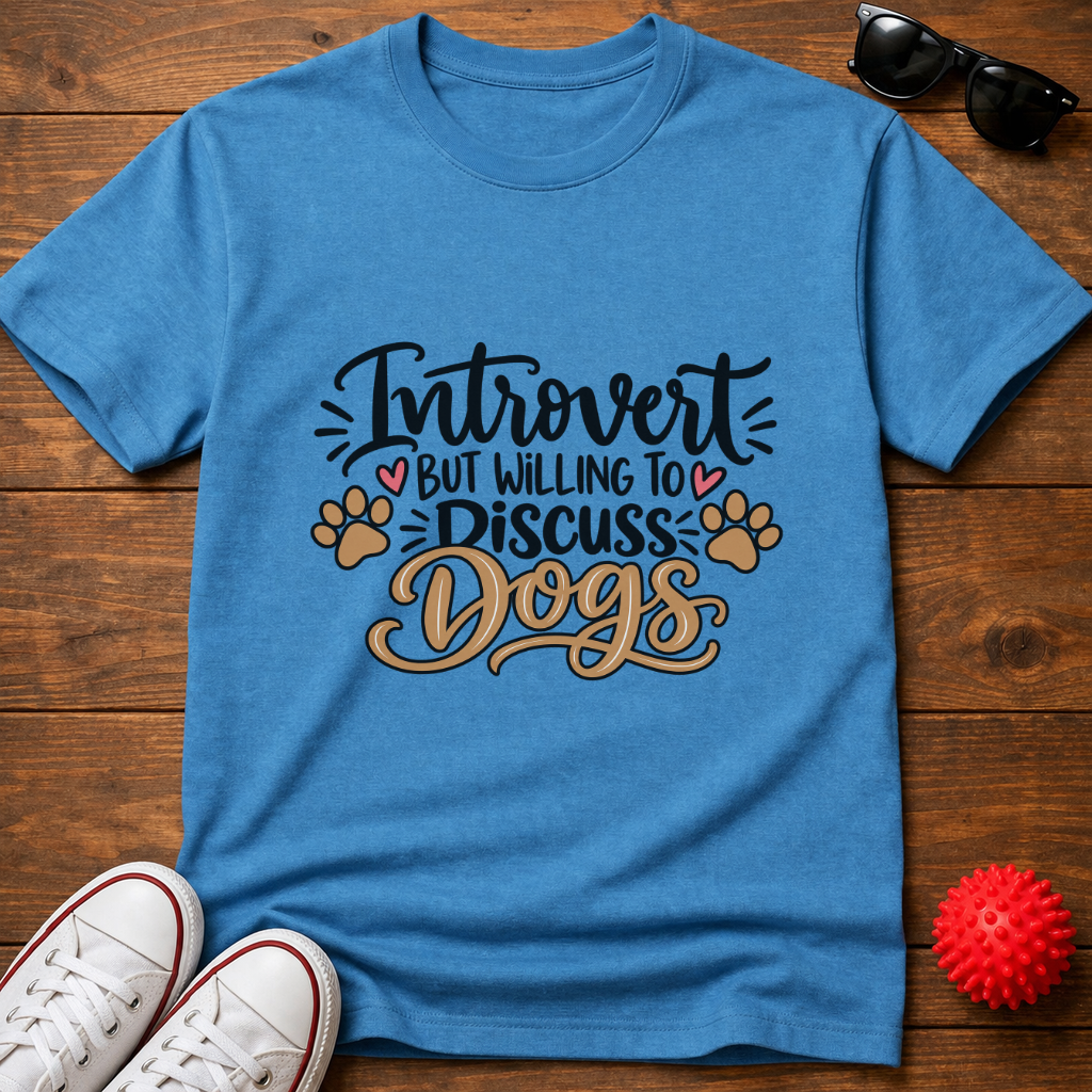 Introvert Discuss Dogs Tee