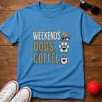 Weekends Dogs Coffee Tee