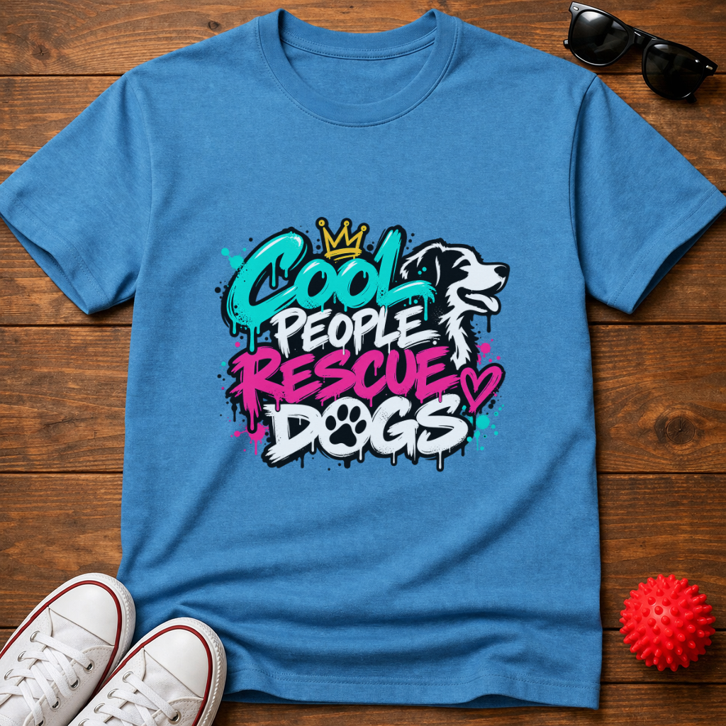 Cool People Rescue Dogs Tee