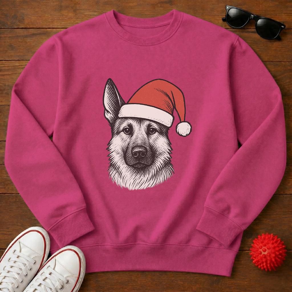 German Shepherd Santa Sweatshirt