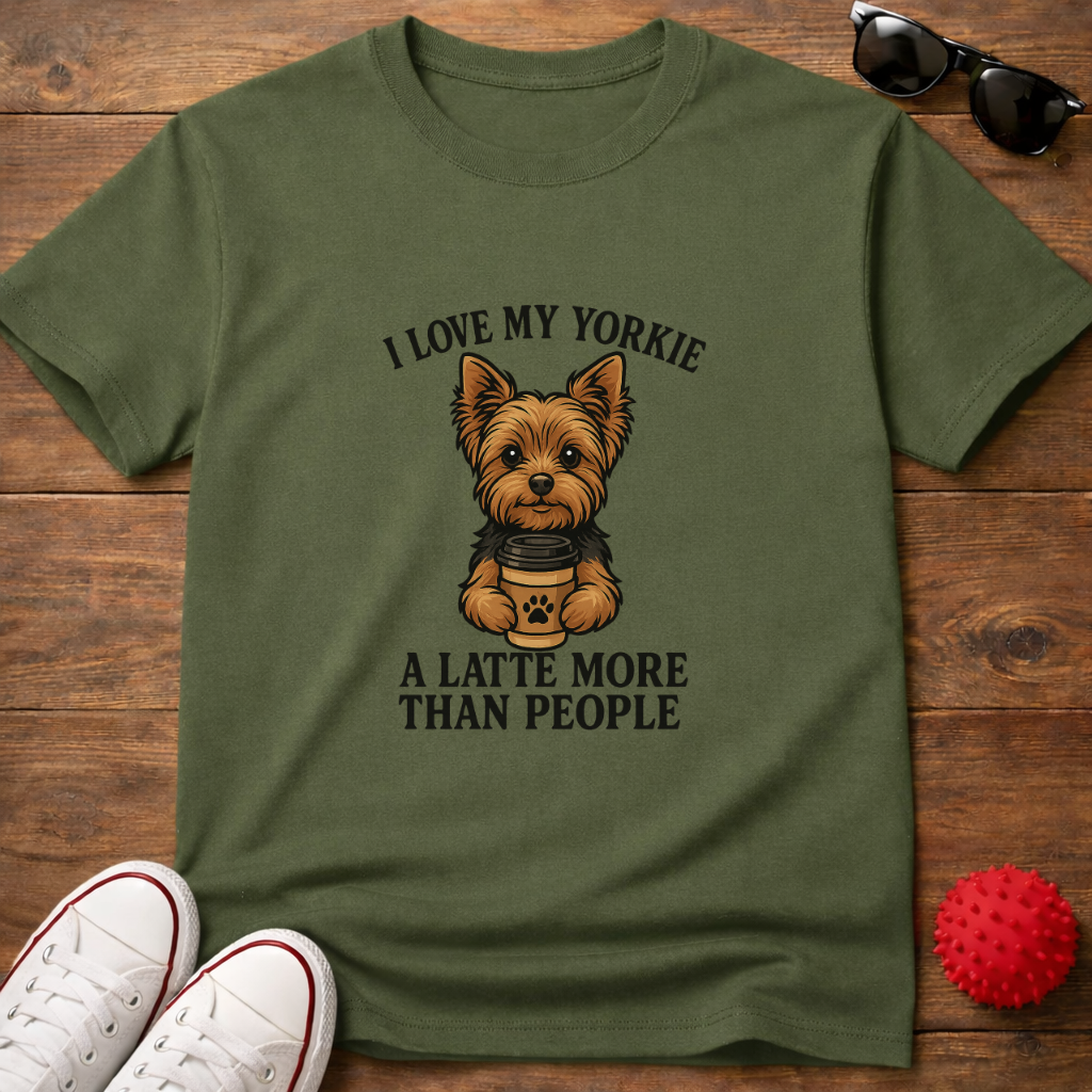 Yorkie Latte Tee