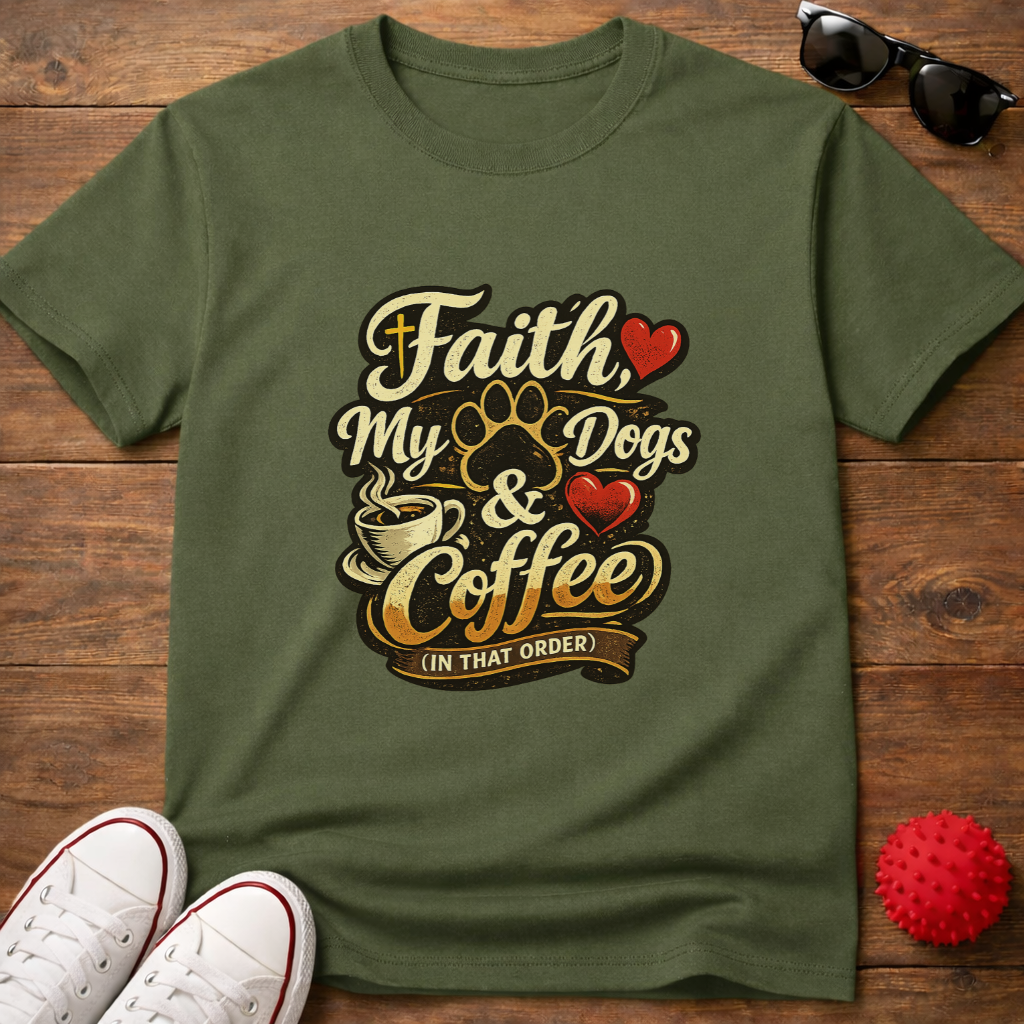 Faith Dogs Coffee Tee