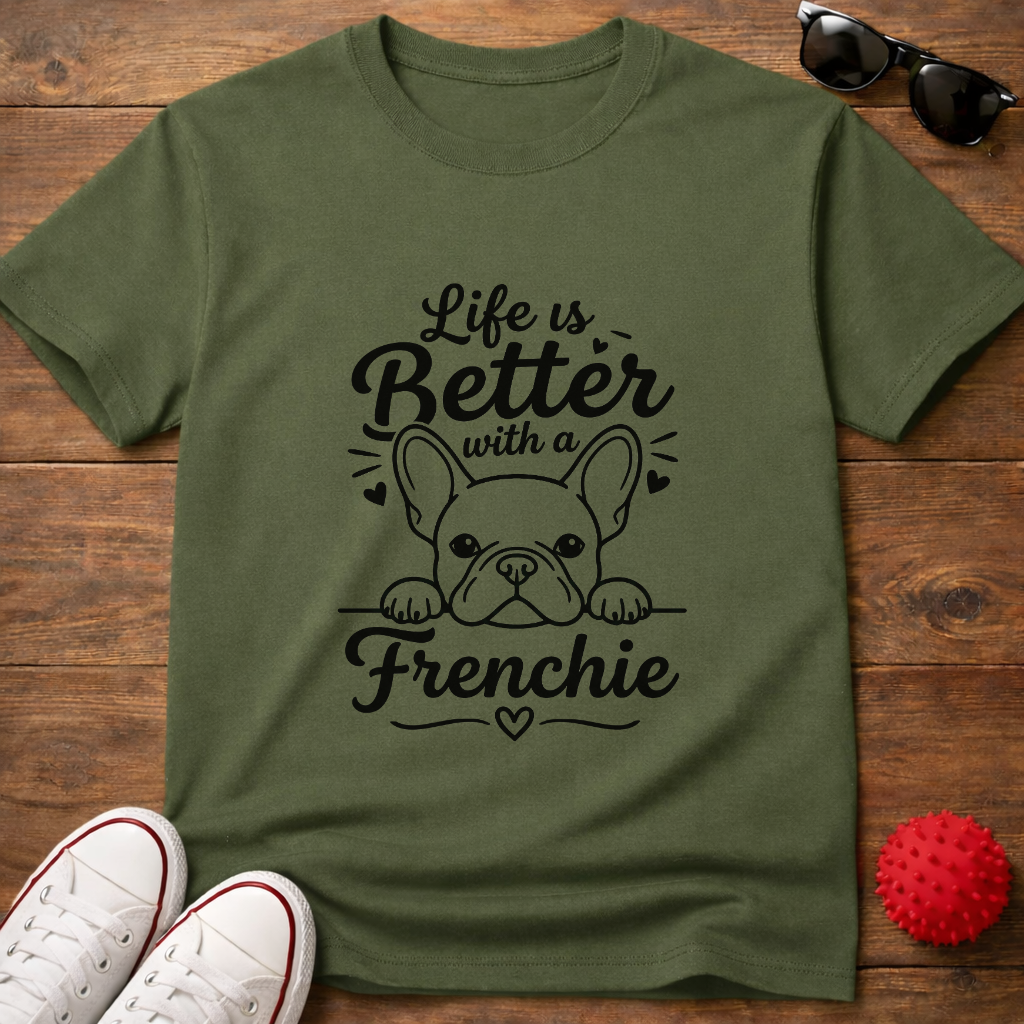 Life's Better Frenchie Tee