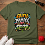 Faith Family Dogs Tee