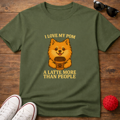 Pomeranian Latte Tee