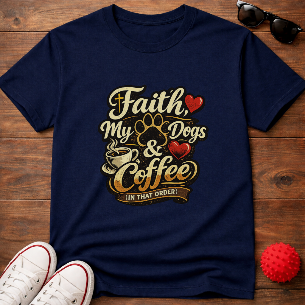 Faith Dogs Coffee Tee