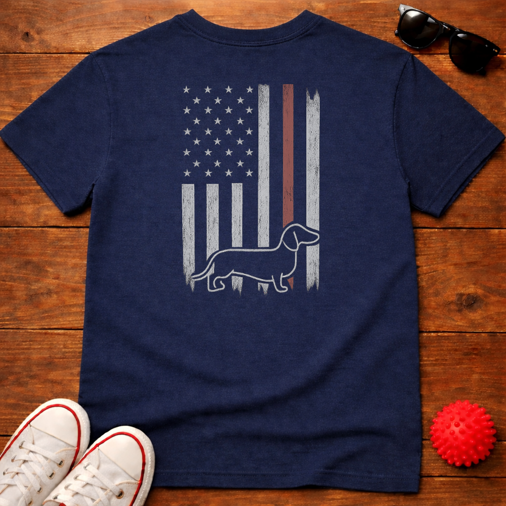 Doxie Flag Tee
