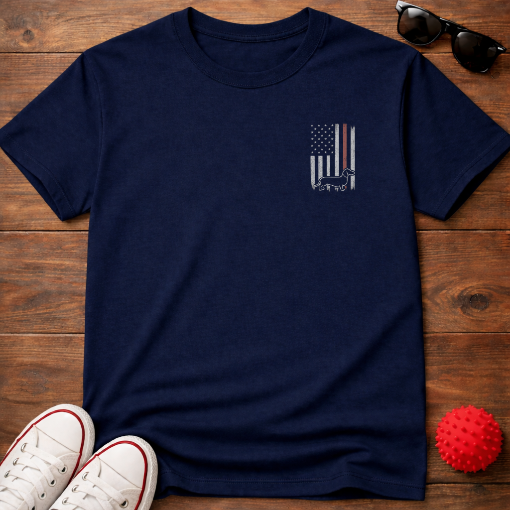 Doxie Flag Tee