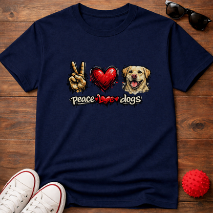Peace Love Retriever Tee