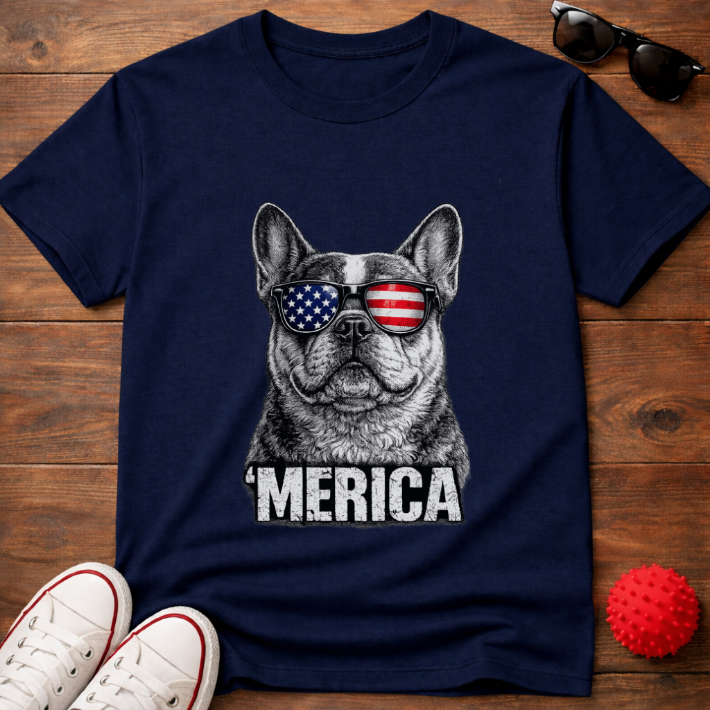 Frenchie Merica Tee