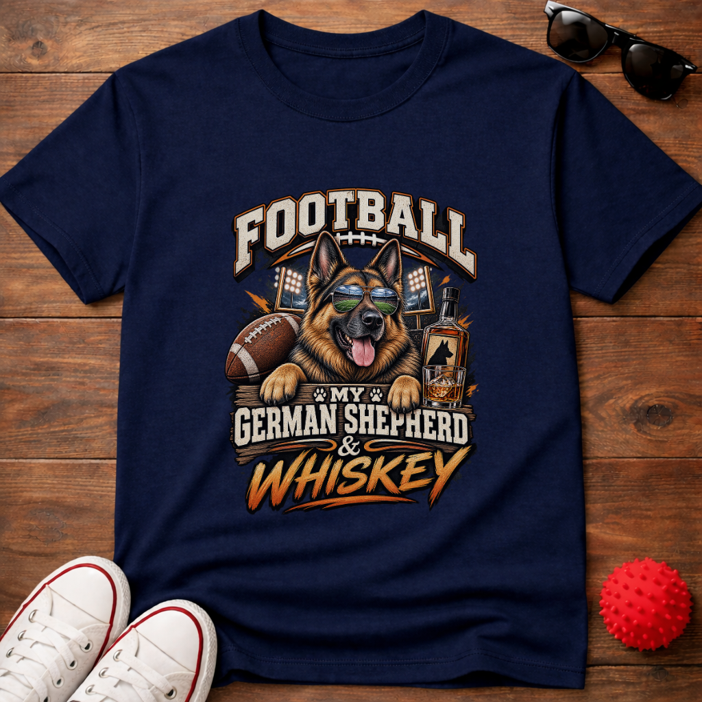 Football Whiskey GSD Tee