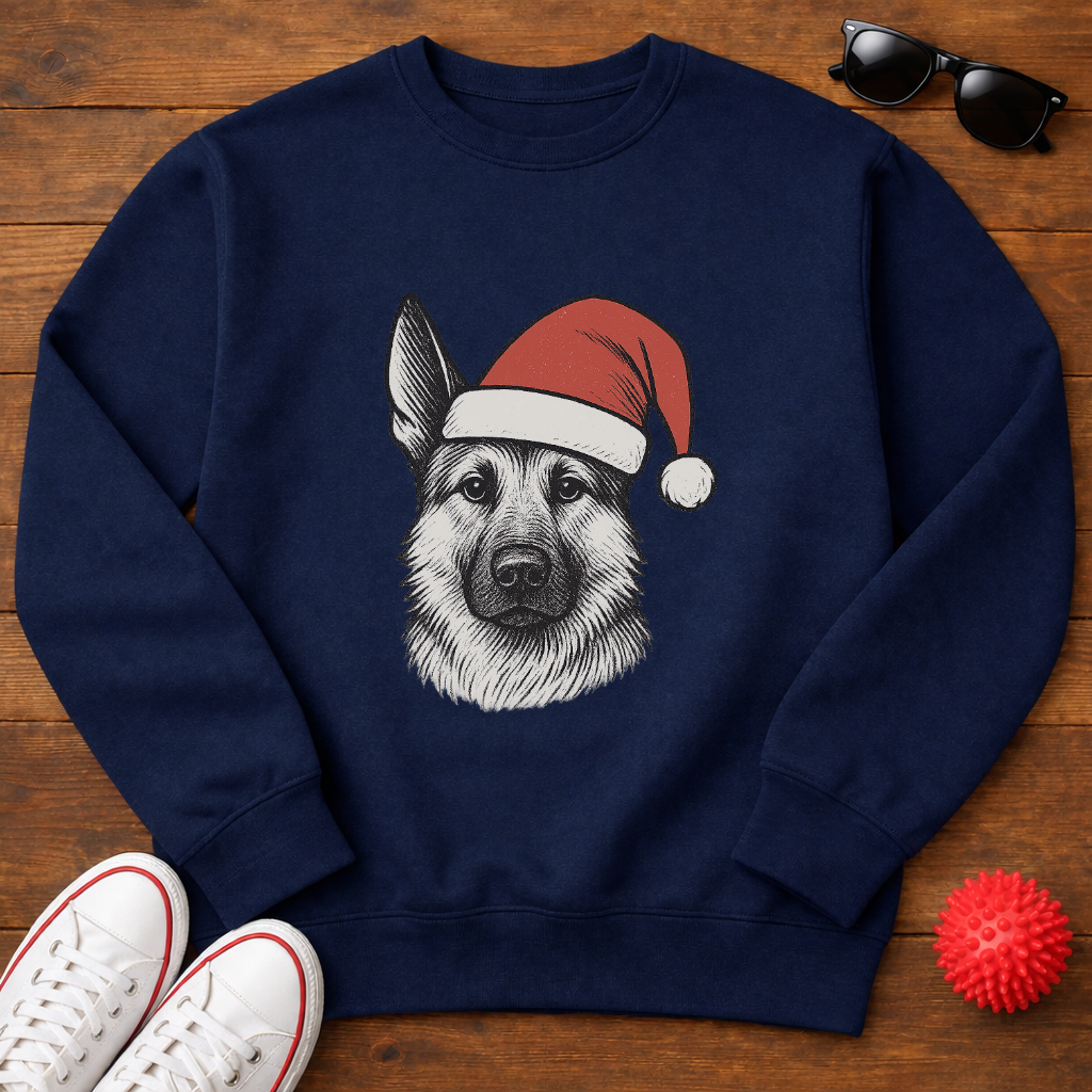 German Shepherd Santa Sweatshirt