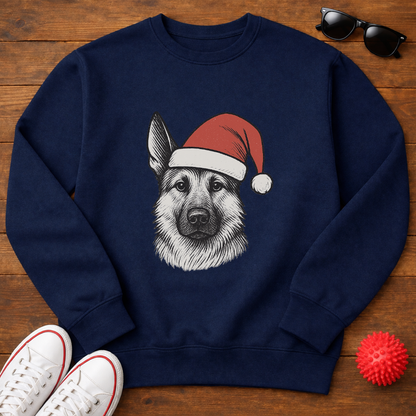 German Shepherd Santa Sweatshirt