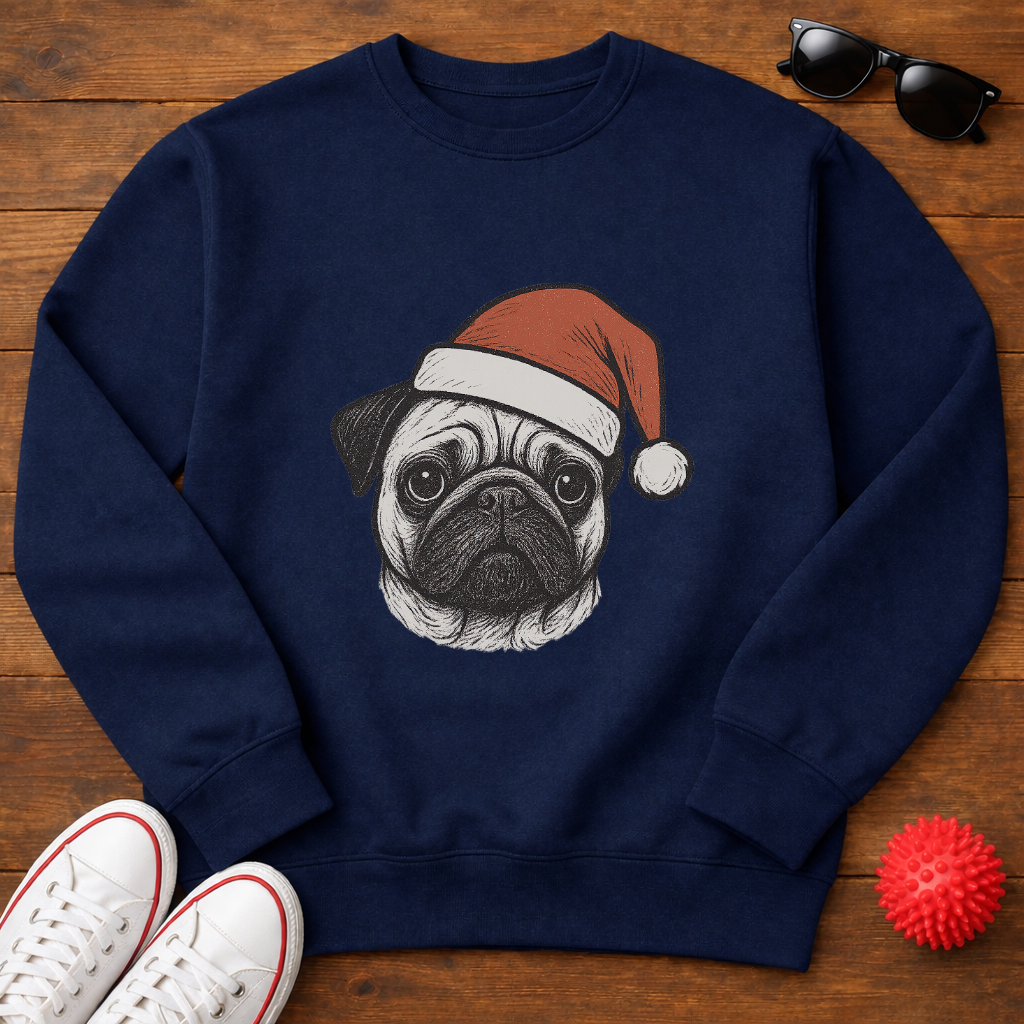 Pug Santa Sweatshirt