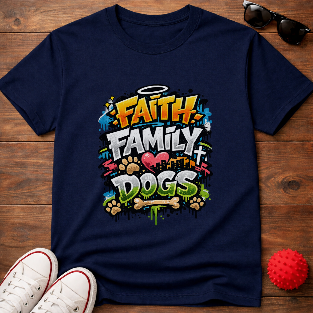 Faith Family Dogs Tee