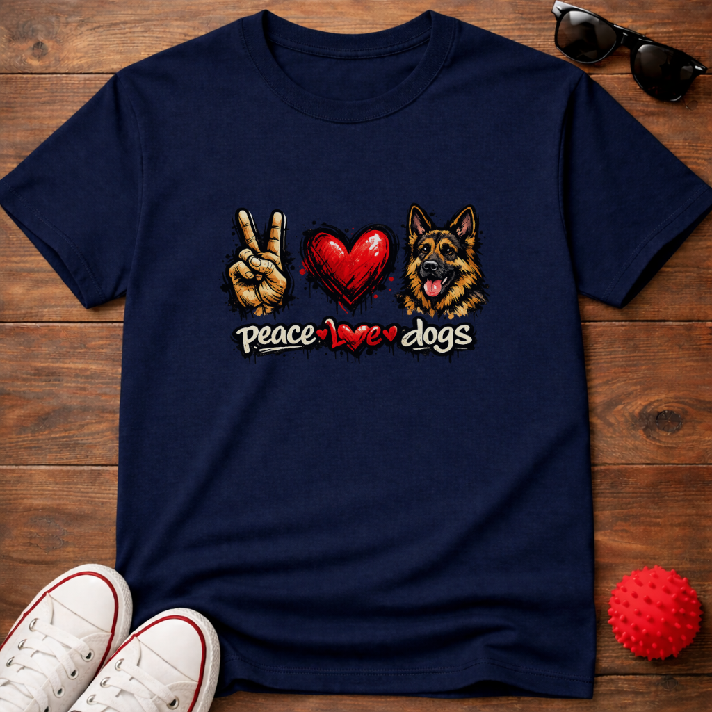 Peace Love GSD Tee