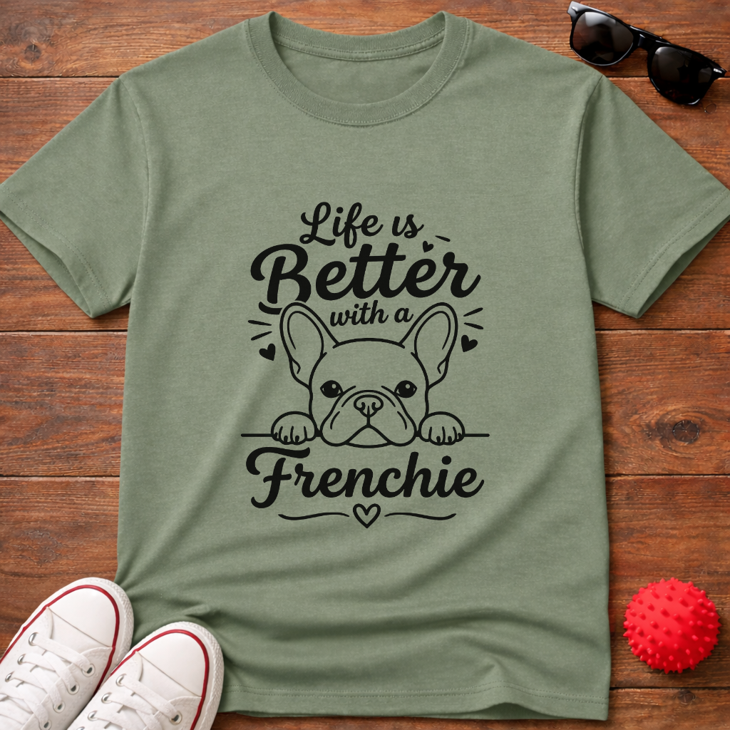 Life's Better Frenchie Tee
