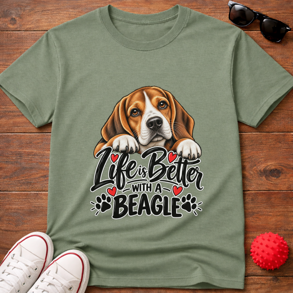Life's Better Beagle Tee