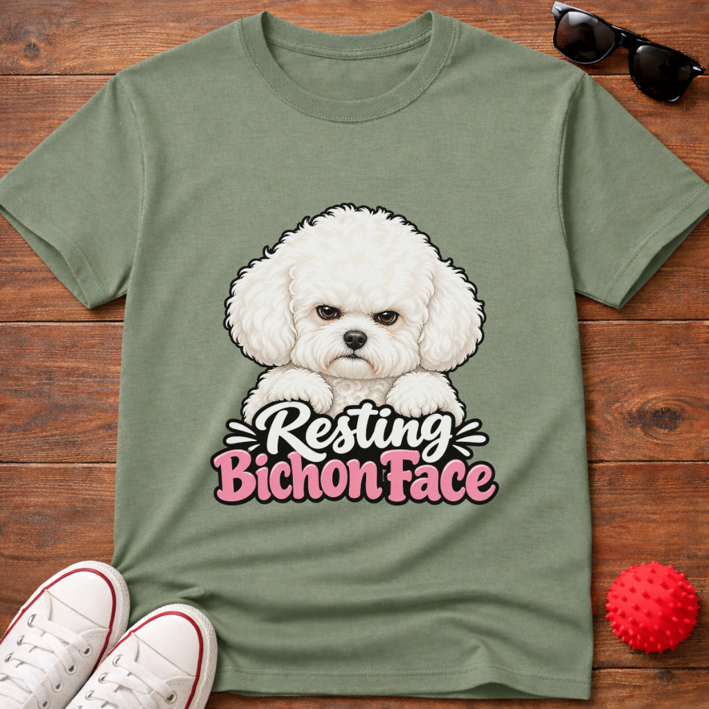 Resting Bichon Face Tee