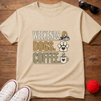 Weekends Dogs Coffee Tee