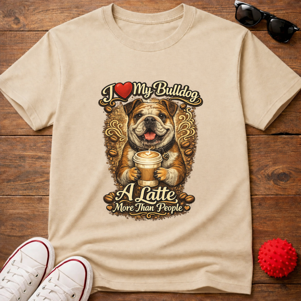 Bulldog A Latte Tee
